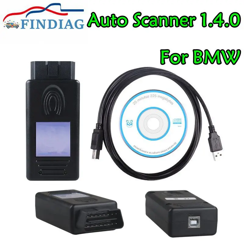 

Новейший считыватель кодов OBD2 сканера BMW 1,4.0, версия разблокировки с полным чипом FTDI, автоматический диагностический интерфейс для BMW 1,4