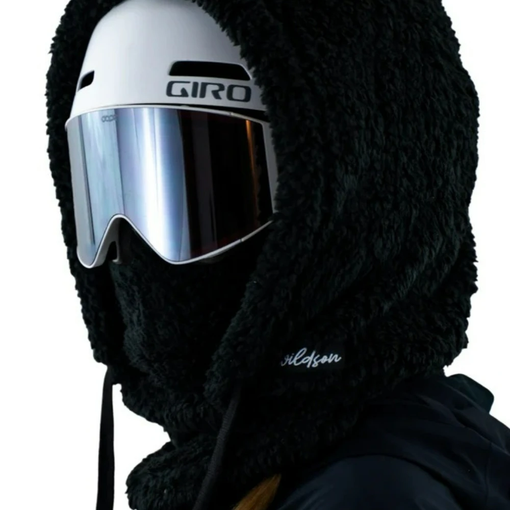 

Пушистая зимняя маска для катания на лыжах, теплый шейный шарф с капюшоном, бархатная толстая ветрозащитная шапка для защиты ушей