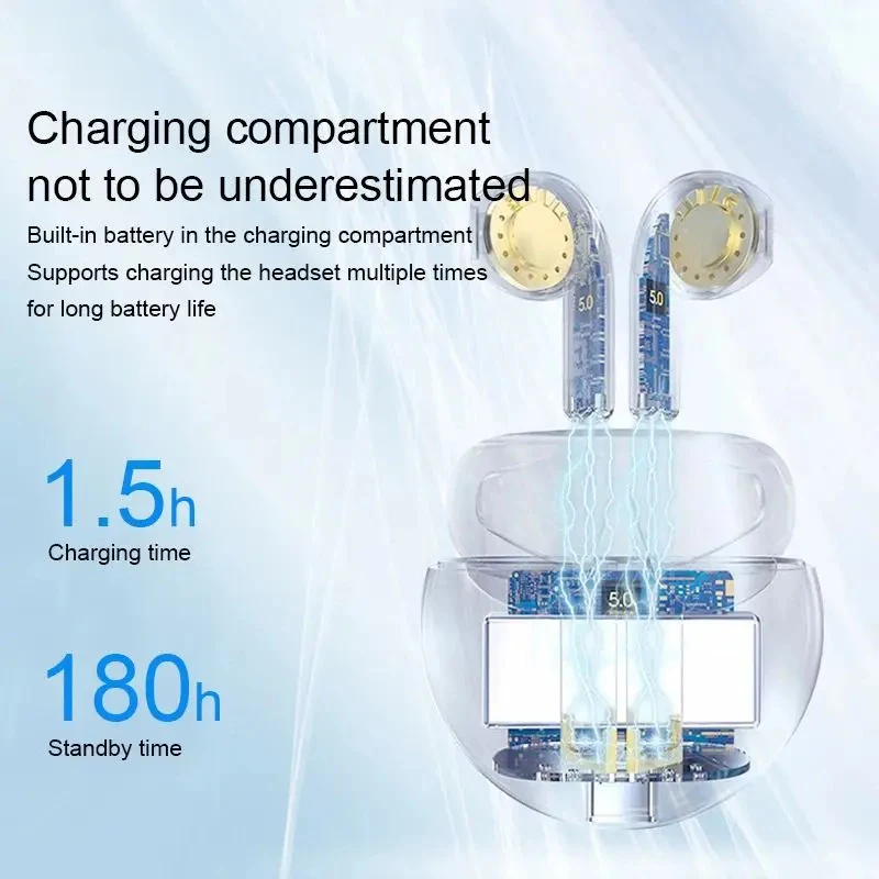 سماعات لينوفو برو 6 TWS اللاسلكية الأصلية بلوتوث 5.3 سماعات رياضية تعمل باللمس للحد من الضوضاء سماعات أذن