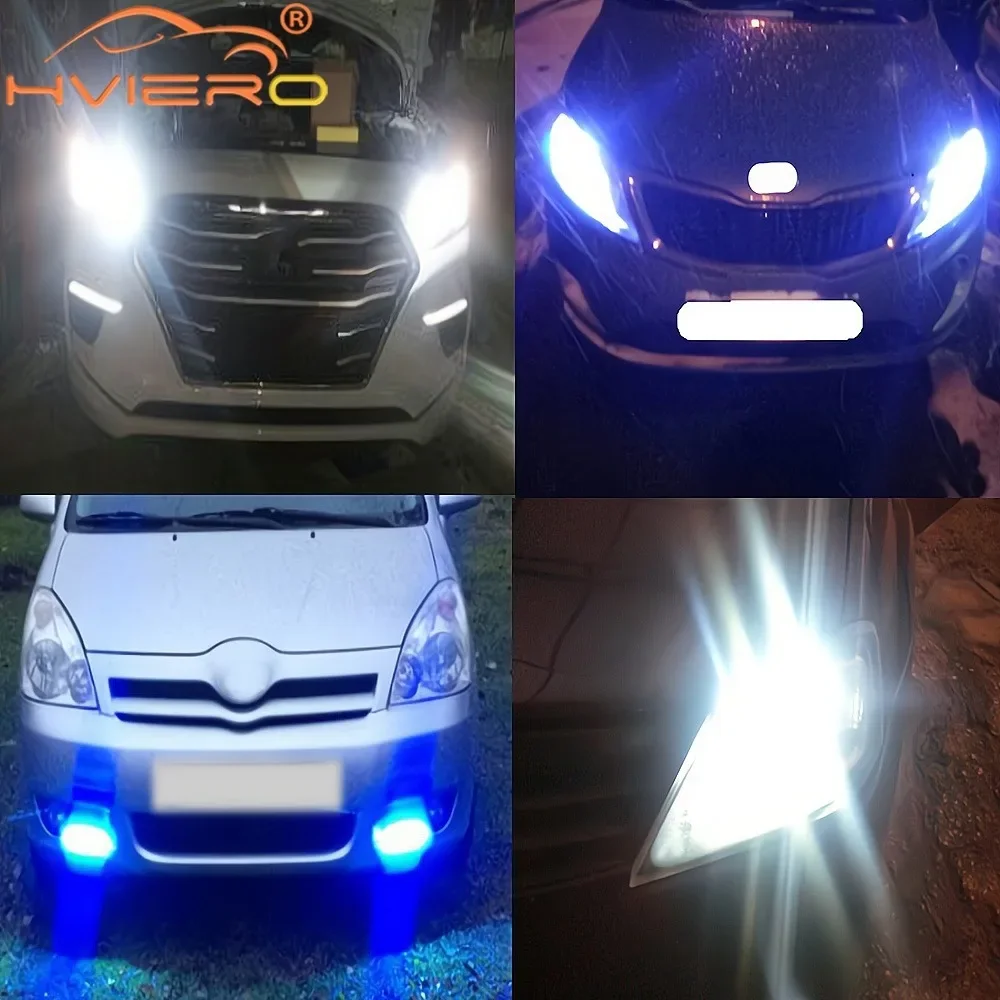 Luz diurna DRL de 17cm para coche, lámpara antiniebla de conducción COB, luces de circulación diurna para maletero, señal de giro LED impermeable