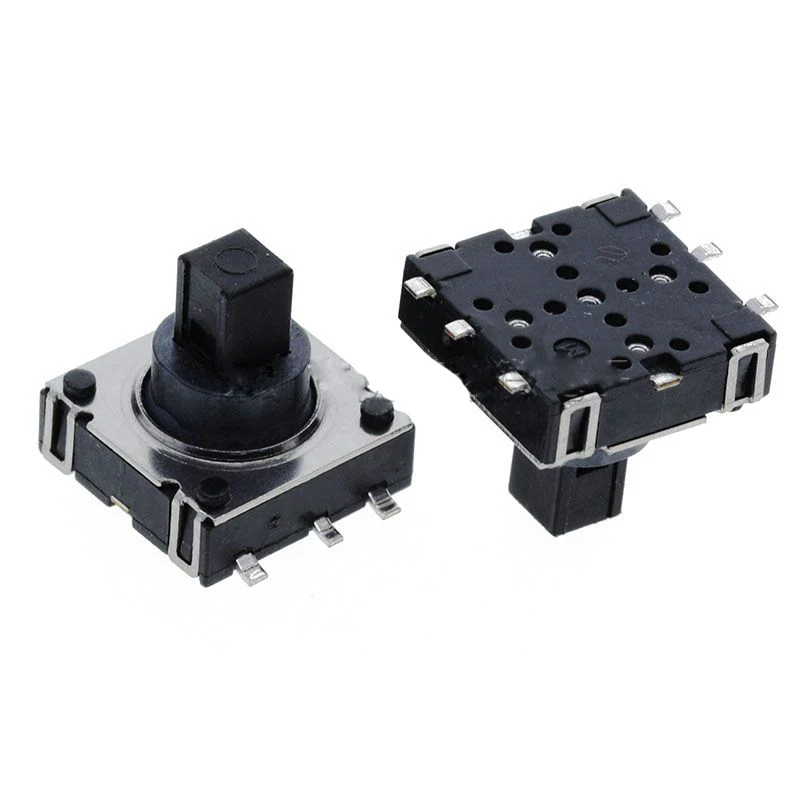 【5PCS】DIP 5 DIP6 Five way Switch Multi-direction Switch Touch Reset Key 10*10*10 MM Pin Multi direction