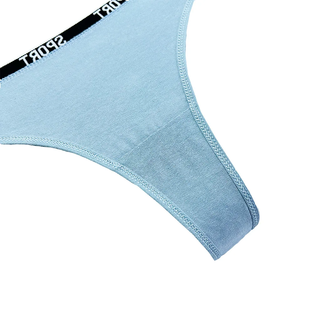 Cross border tback seamless foreign trade women's pure cotton thong, low waist women's underwear, European and American sports T