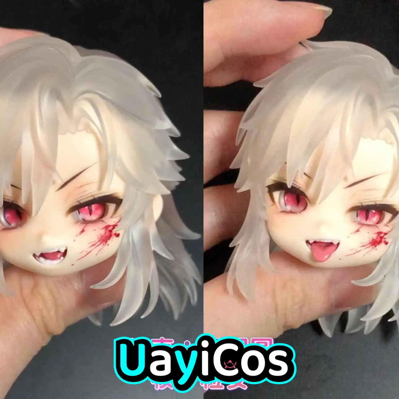 

Handmade OB11 GSC Faceplates Blank Face Tongue-Spitting Face Shark Tooth Face Shell Make Up BJD Doll Accessories Anime Toy Kid