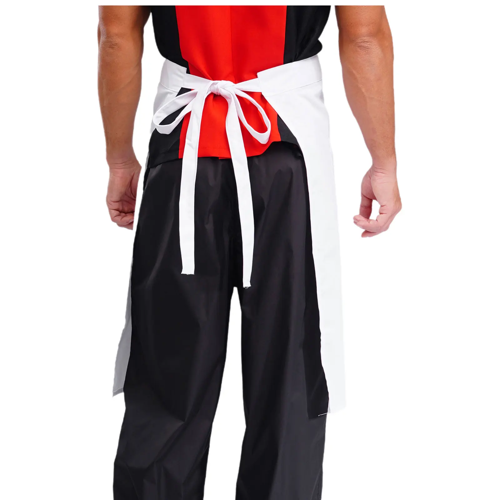 Grembiule da cameriere Chef Works unisex uomo donna hotel ristorante cucina caffè accessori per costumi da lavoro grembiuli stringati con tasca