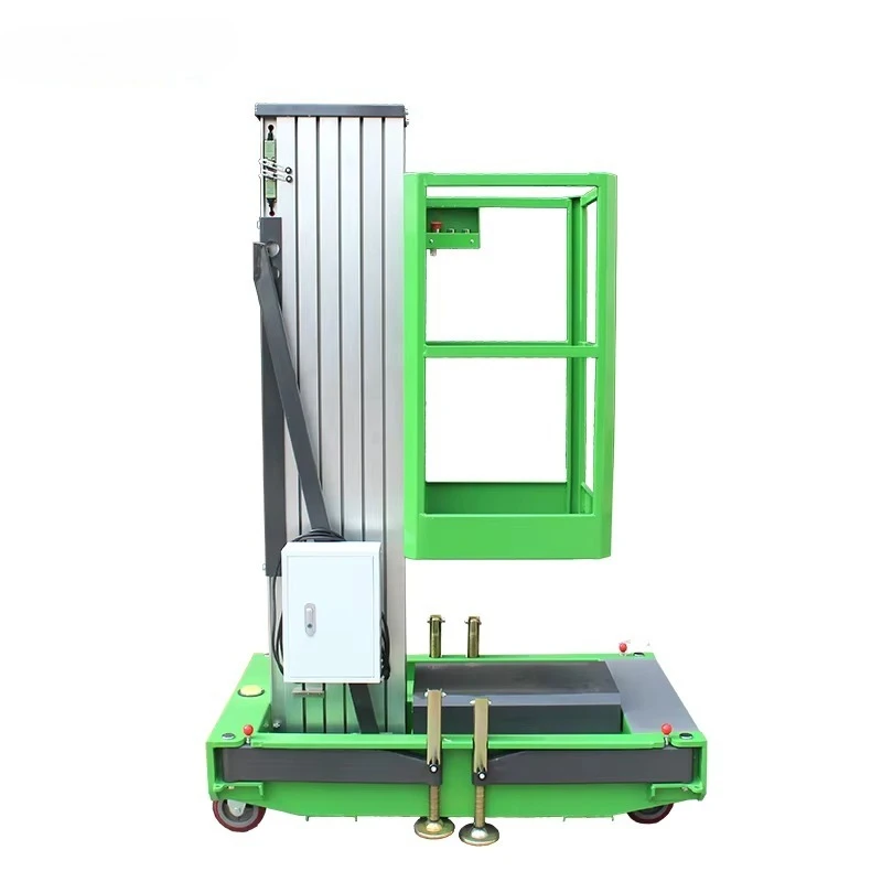 YG Customized Mobile Man Lifters Polyflon Anti-Abrasion Mobile Electric Single Side Aluminum Lift For Sale