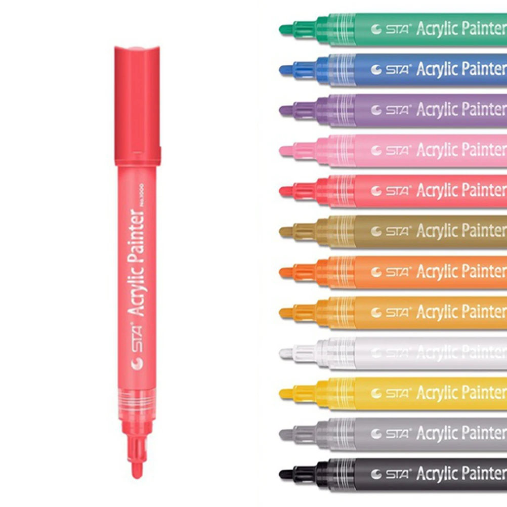 

Water Based Paint Markers Pen Fine Tip Pens Rock Painting Adults Watercolor Graffiti Ceramic