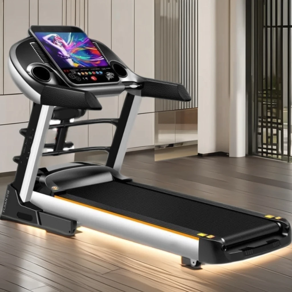 

Walking Machine Cross-border Home Treadmills Fitness Equipment Folding Color Screen Electric Treadmill With 15.6inch Wifi