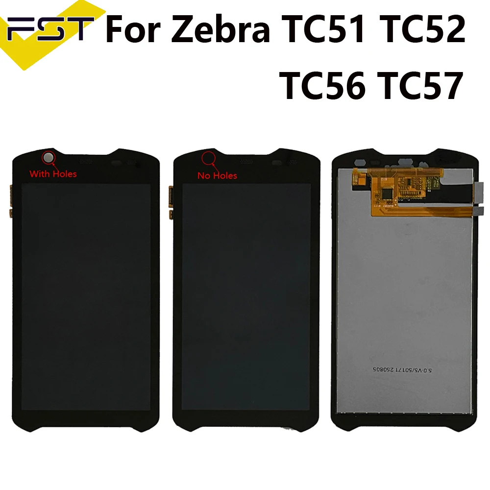Para Zebra TC51 TC52 TC56 TC57 pantalla LCD Digitalizador de pantalla táctil Panel de vidrio Sensor montaje completo para piezas de repuesto Zebra