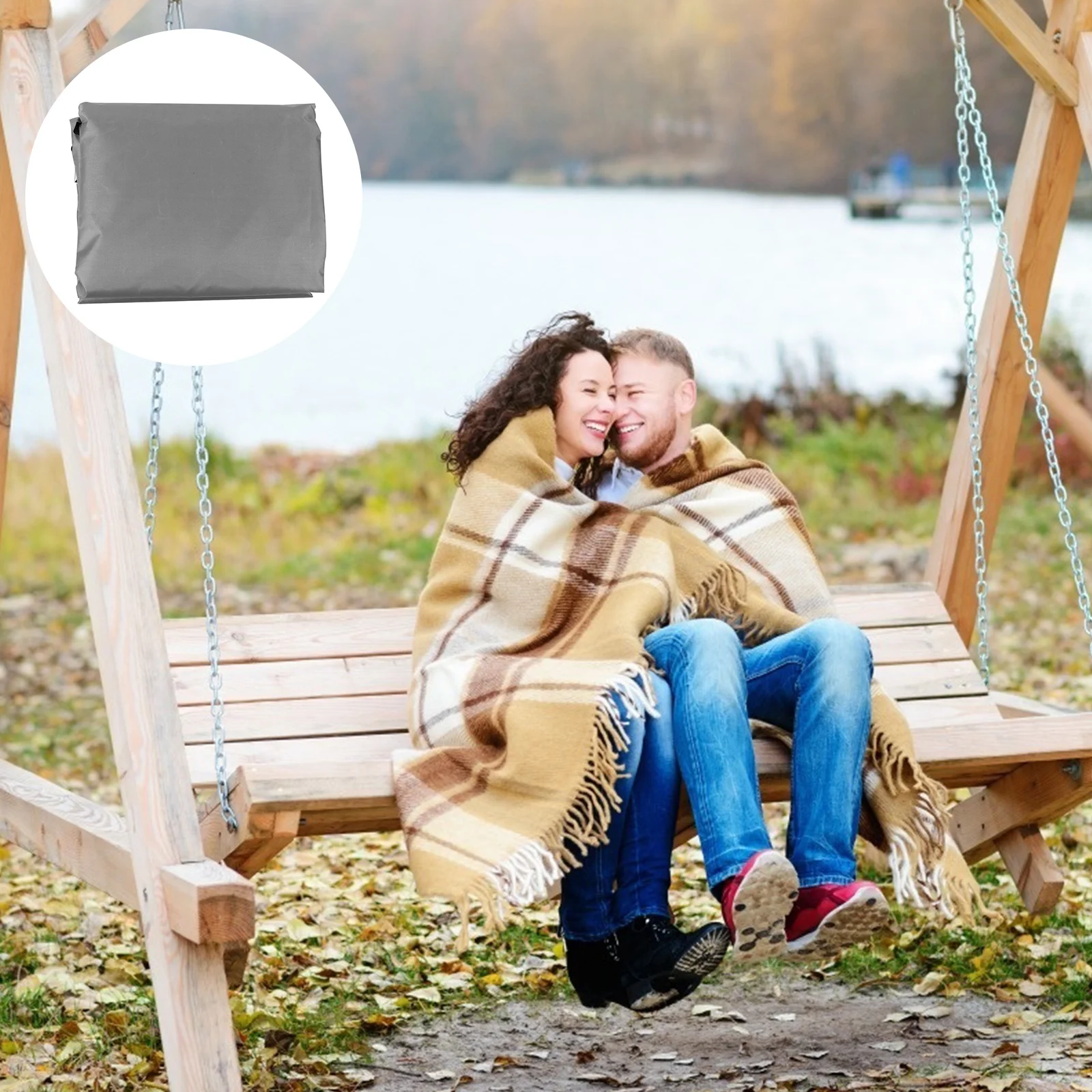 1 Uds. Funda impermeable para asiento oscilante 190T tela recubierta de plata resistente a los rayos UV a prueba de desgarros a prueba de polvo para el hogar al aire libre