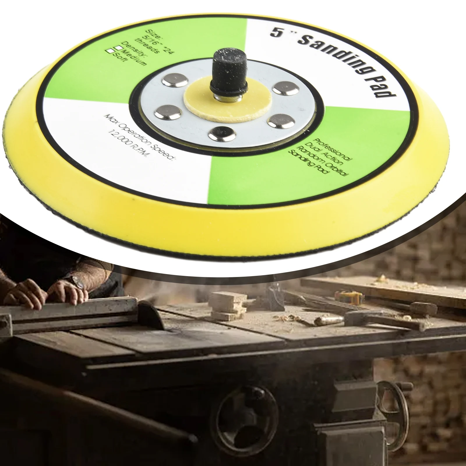 Tool Useful Backing Pad Disc Casting Grinder Chassis Polishing Sanding Disc 12000 RPM Backing Pads For Air Sander