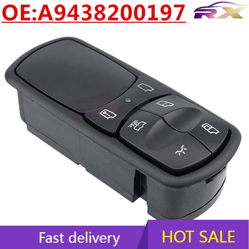 

OEM:A9438200197 Truck Accessories Glass Lifter Switch Power Window Control Switch For Benz