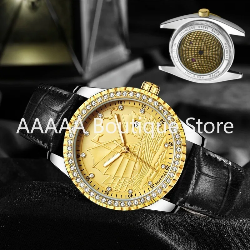 AAAAA Collected 1963 Watch with Perforated Bottom for Men\'s Business, Symbolizing Smooth Sailing, Essential Items for Collectors