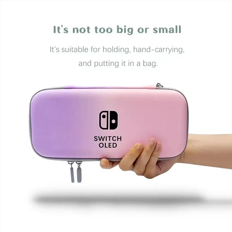 Gradient Color Design Protective Carrying Case for For Nintendo Switch Storage Bag Portable Travel Handbag Game Accessories