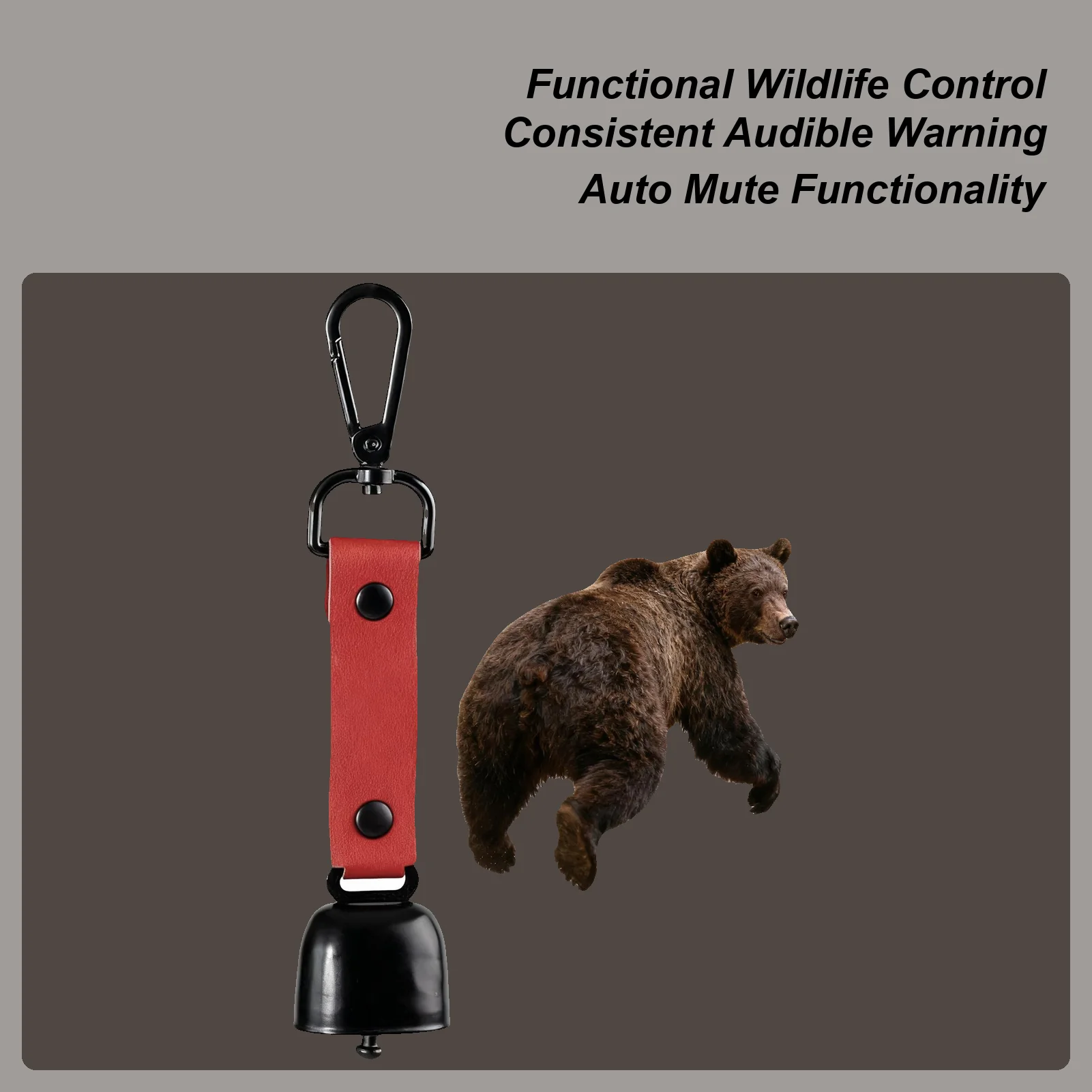 

Outdoor Bear Bell Loud Portable Magnetic Self-Defense Bell Safety Gear Outdoor Wildlife Alert For Sports Biking Mountain