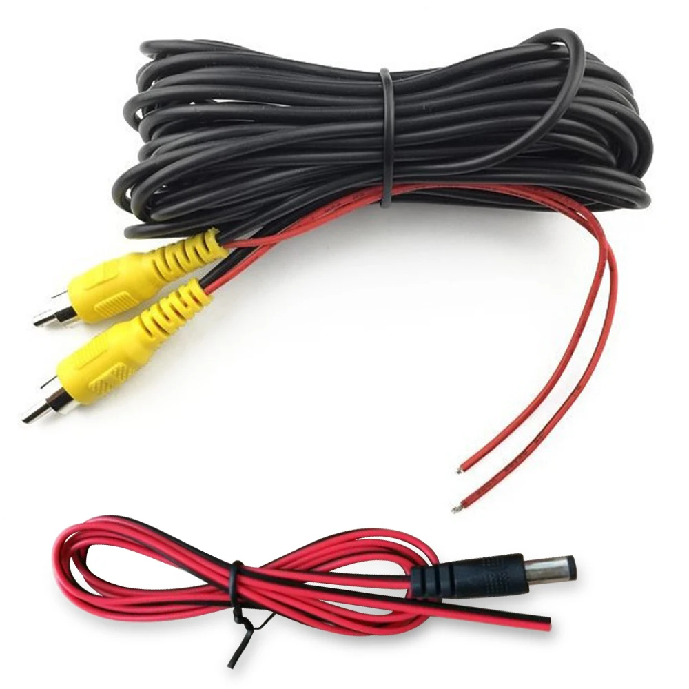 RCA 6M/10M/20M Video Cable For Car Rear View Camera Universal Wire For Connecting Reverse Camera With Car Multimedia Monitor