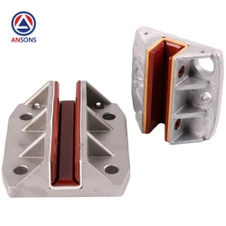 100*10 16 140*10 16 mm S**R Elevator Counterweight Guide Shoe 5500 5200 Sliding Guide Shoe Busher Ansons Elevator Spare Parts