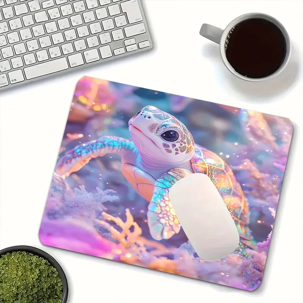Brand Colorful Turtle Mouse Pad Iron Art Desk Mat Ocean Game Pad Durable Office Computer Tabletop Decor for Gamers