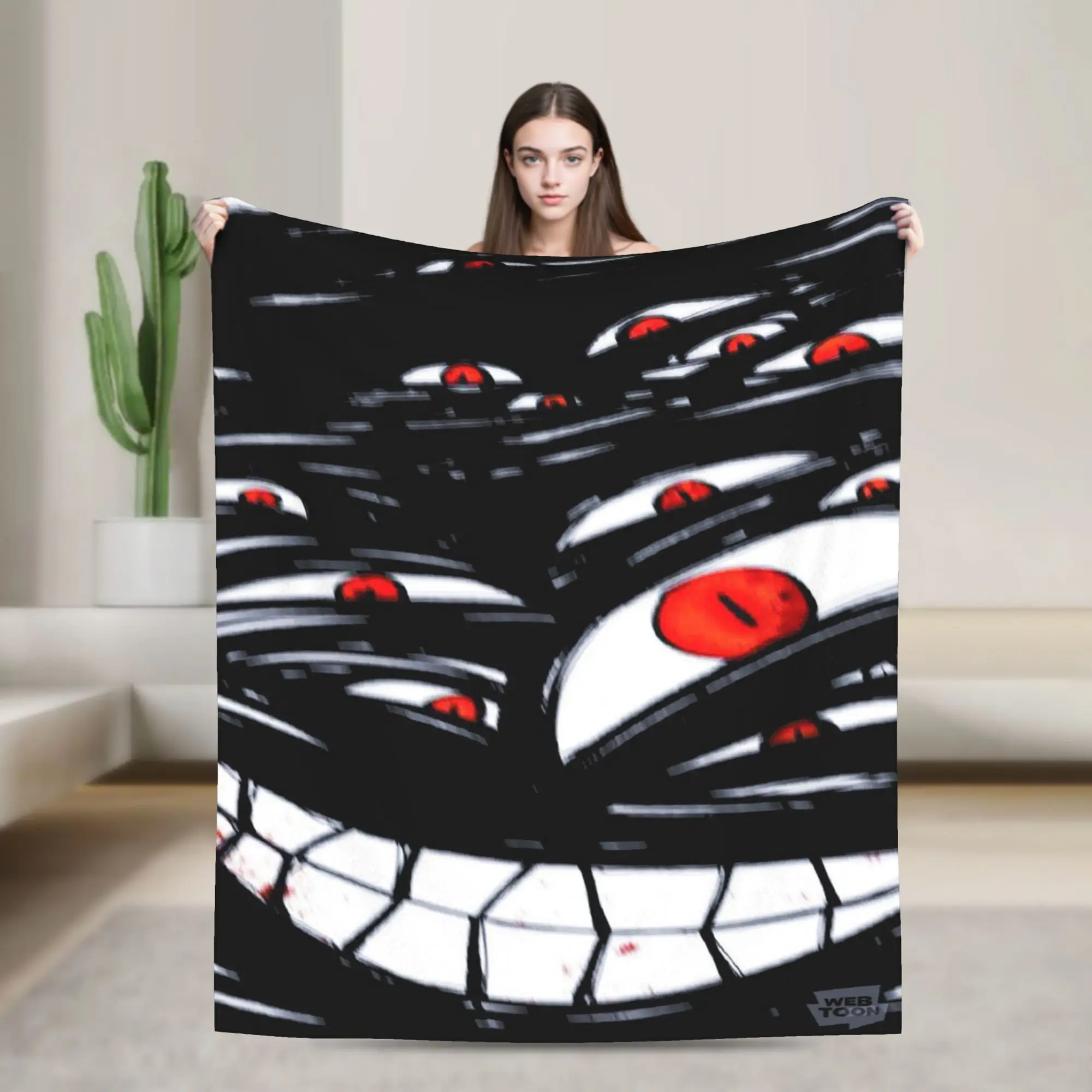Super Soft Bloody Eyeball Throw Blanket Premium Flannel Fleece Lightweight  Bed Blanket Fuzzy Plush Blankets All Season Use