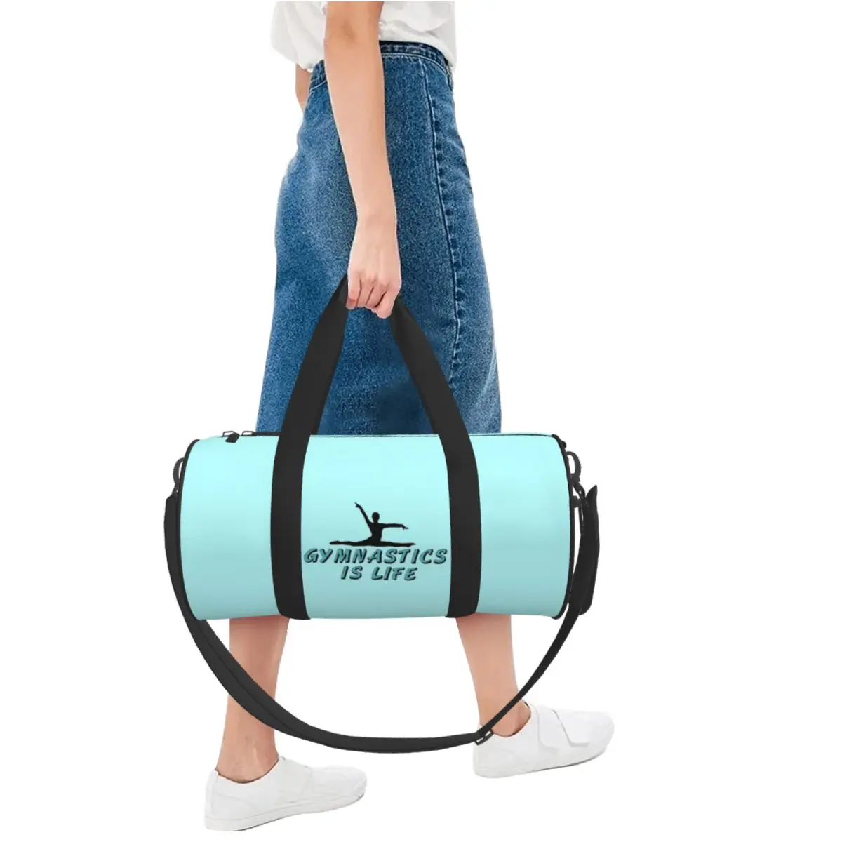 Gymnastics Is Life Sport Bags Girl Cool Sport Large Capacity Gym Bag Weekend Men Custom Handbag Training Graphic Fitness Bag