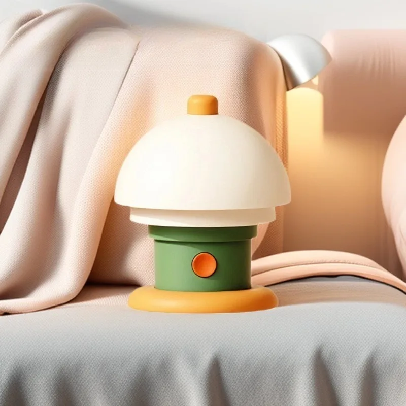 

Геометрическая трехмерная прикроватная лампа, маленькая настольная лампа, простая и уютная атмосферная лампа в кремовом стиле, ночник для спальни