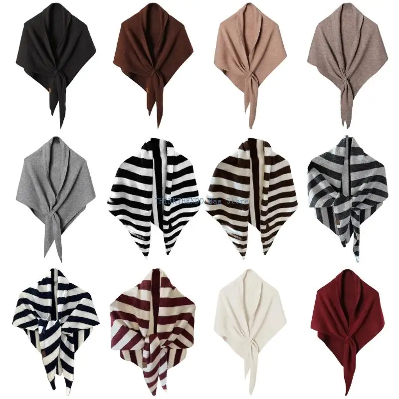 

340D Comfortable Winter Scarf Women Wool-Mix Shawl Soft Warm Wrap Multi-Season Accessory