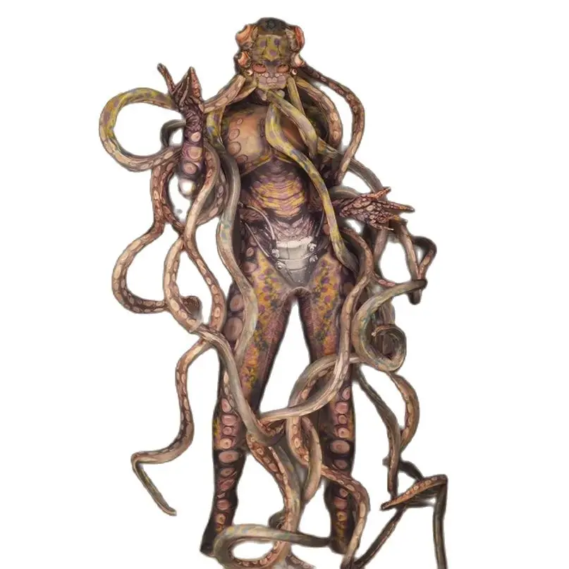 Octopus body Adult Role Playing Dancer Party bad Octopus Monster costumi Cosplay donna uomo tentacolo Stage tuta