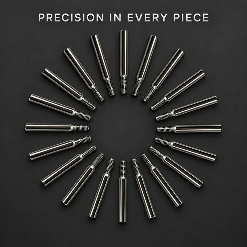 Sewing Machine Spool Pins, 20 Iron Replacement Piece with a Threaded Cylindrical Profile for Older Machine Thread Holding 37JD