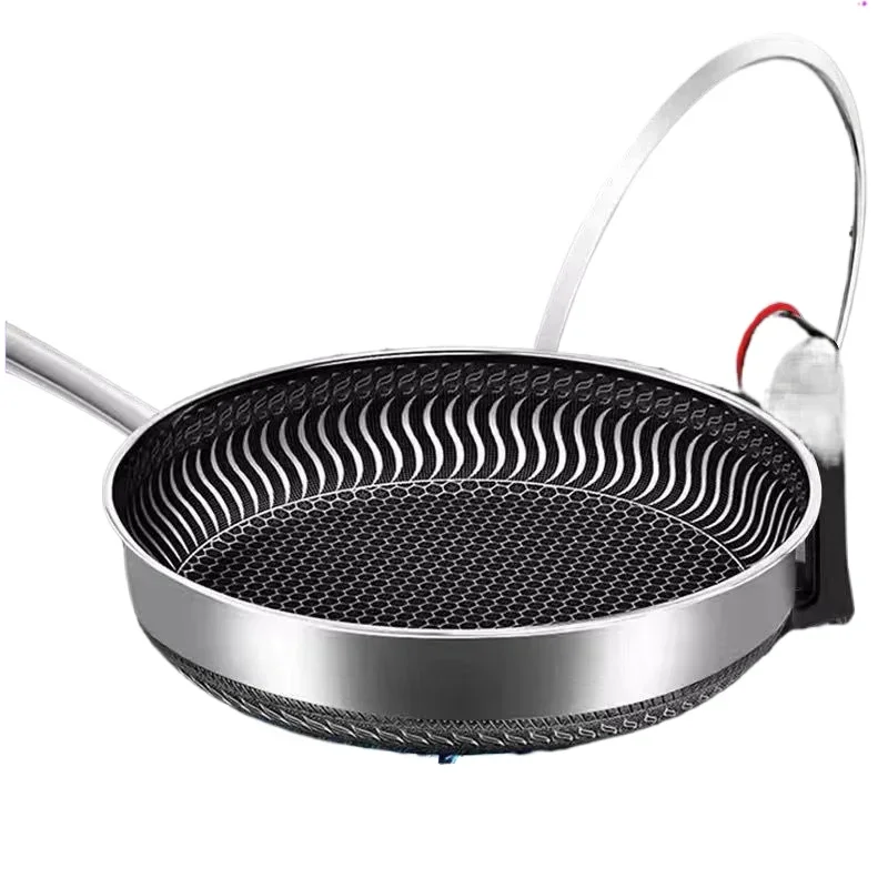 

Heavy Duty 316 Stainless Steel Non-stick Pan for Gas and Induction Cookers with Double-sided Honeycomb Design