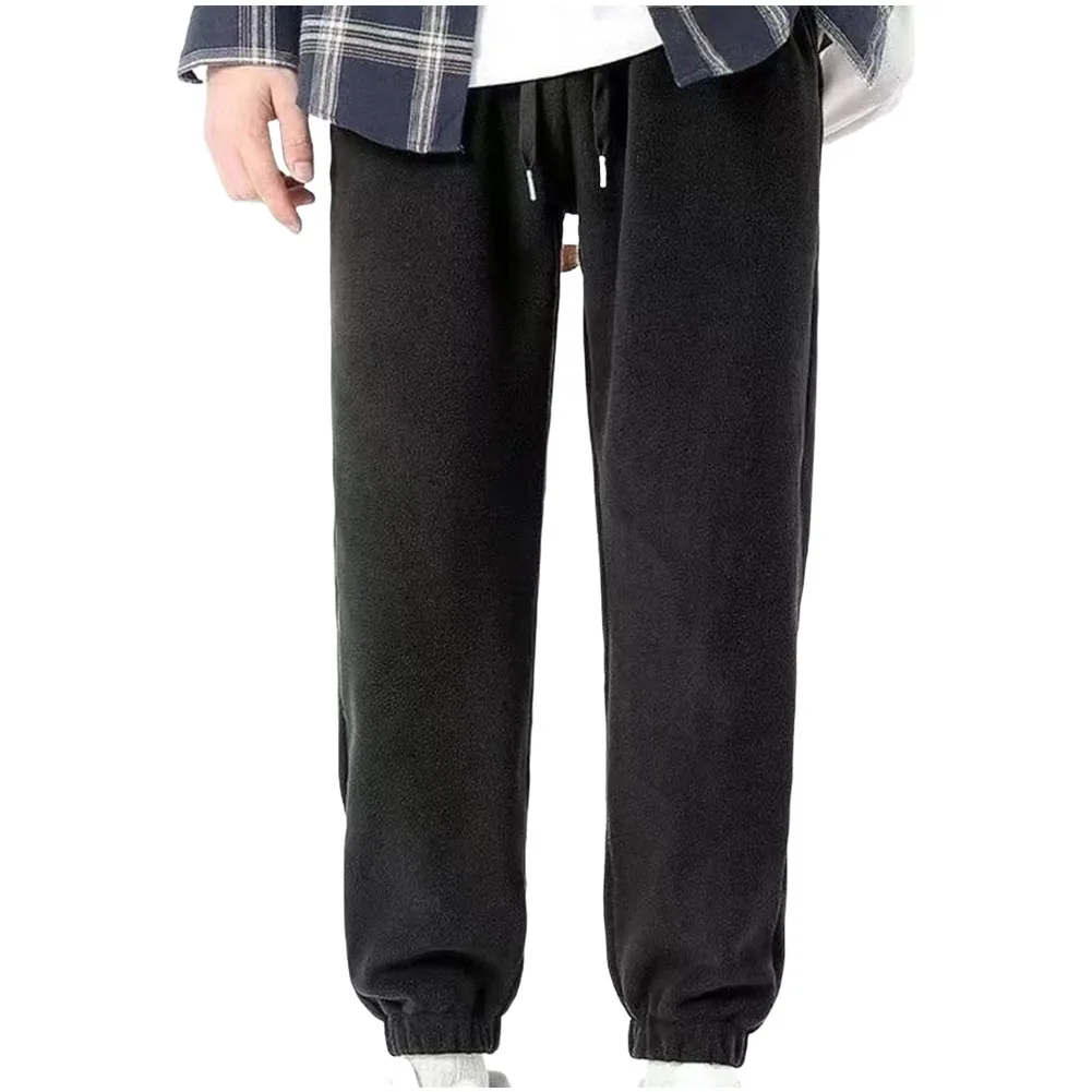 

Men Warm Double-sided Plush Trousers Worn Resistant Pants Plus Size Trousers