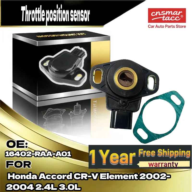 

For TPS Throttle Position Sensor for Honda Accord CR-V Element 2002-2004 2.4L 3.0L OEM 16402-RAA-A01
