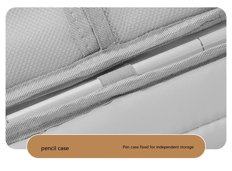 Leichte Tablet-Tragetasche 11-15,6 Zoll Oxford-Handtasche für iPad mit Plüschfutter – Detail 13