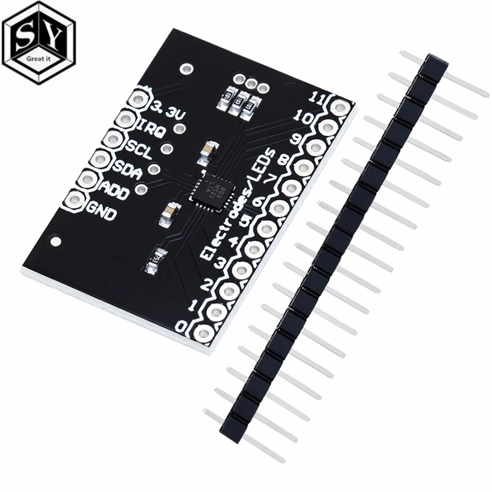 MPR121 Breakout V12 Capacitive Touch Sensor Controller Module I2C keyboard Development Board For Arduino