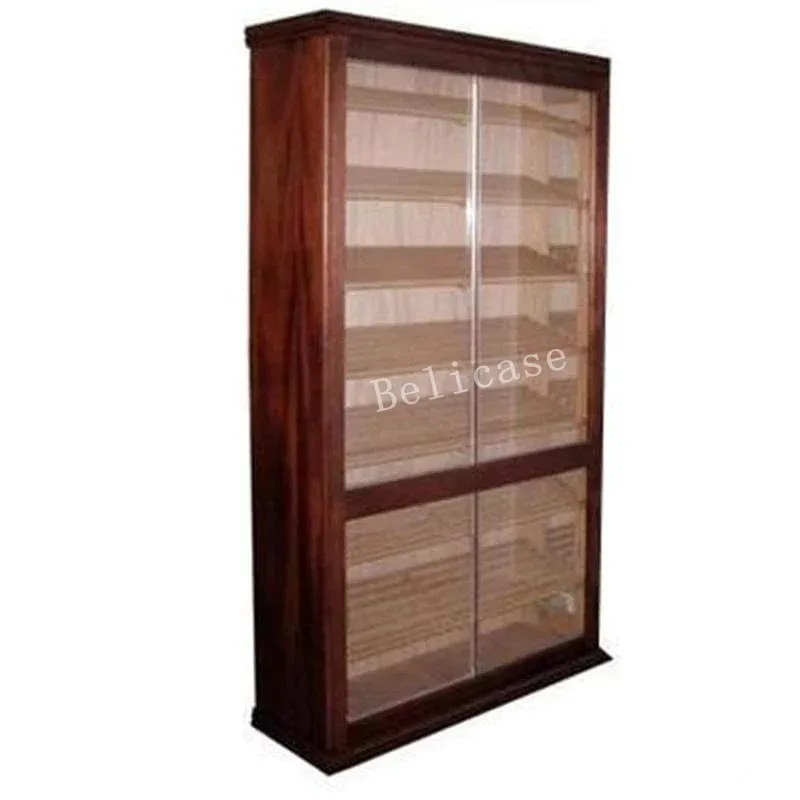 custom.Upgradable Cigar Room Furniture Cigar Humidor Display for Smoke Store Led Light 4000 ct Large Cigar Humidor Cabinet