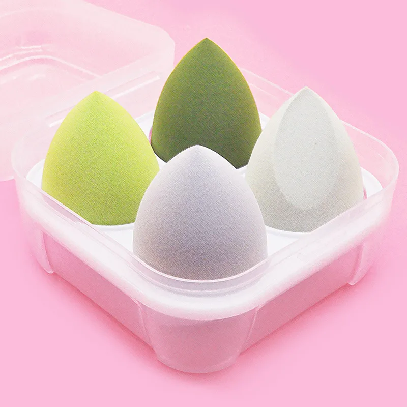 4/8pcs Makeup Sponge Powder Puff Dry and Wet Combined Beauty Cosmetic Ball Foundation Powder Puff Bevel Cut Make Up Sponge Tools