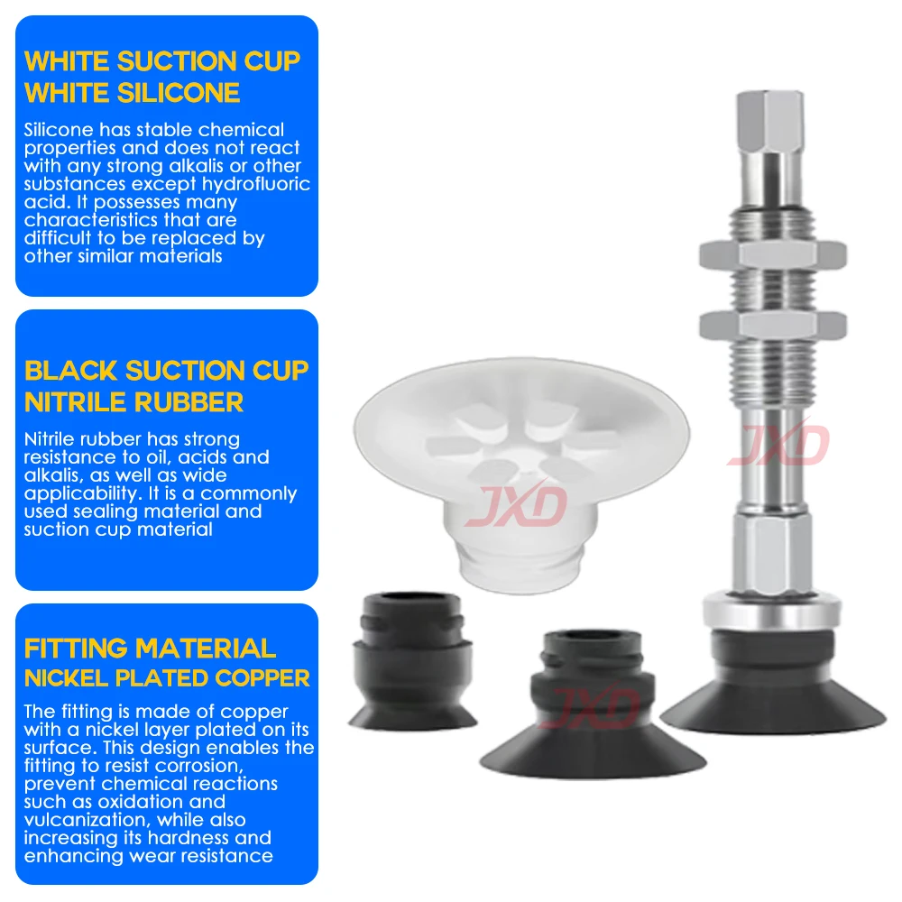 JXD SMC Standaard Buffering Verticale Armatuur voor Manipulator ZPT Serie ZPT40/50UN-J10/20/30/40/50-B01-A14 Zuignap Beugel