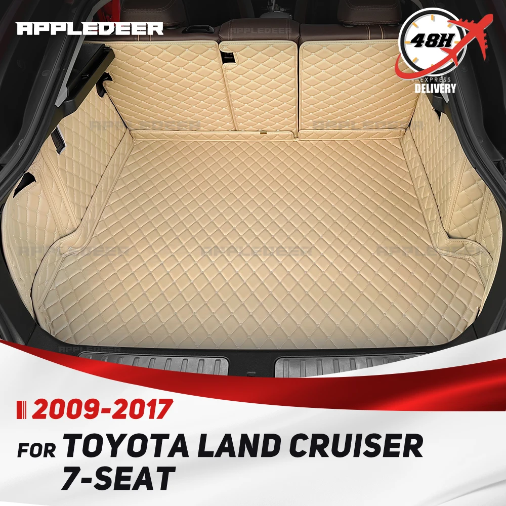 

Для Toyota Land Cruiser 7-местный 2009-2017 авто полное покрытие коврик для багажника автомобильный защитный коврик грузовой подкладки аксессуары для интерьера