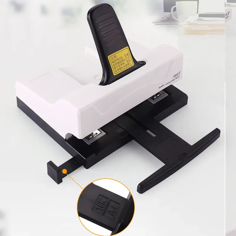 New Double Head Stapler Double Hole Double Nail Standard Stapler Medium Nail Labor Saving Metal Plastic Book Machine 50ST