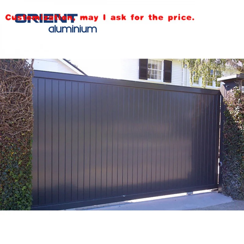 

custom.Simple Design Waterproof Aluminium Garden Gate Sliding Driveway Gate System Swing Aluminium Gate
