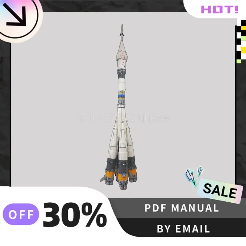 [3743PCS] Customized MOC Rocket Creative Building Blocks Set STEM Educational Toys DIY Construction Model Kit Birthday Gifts