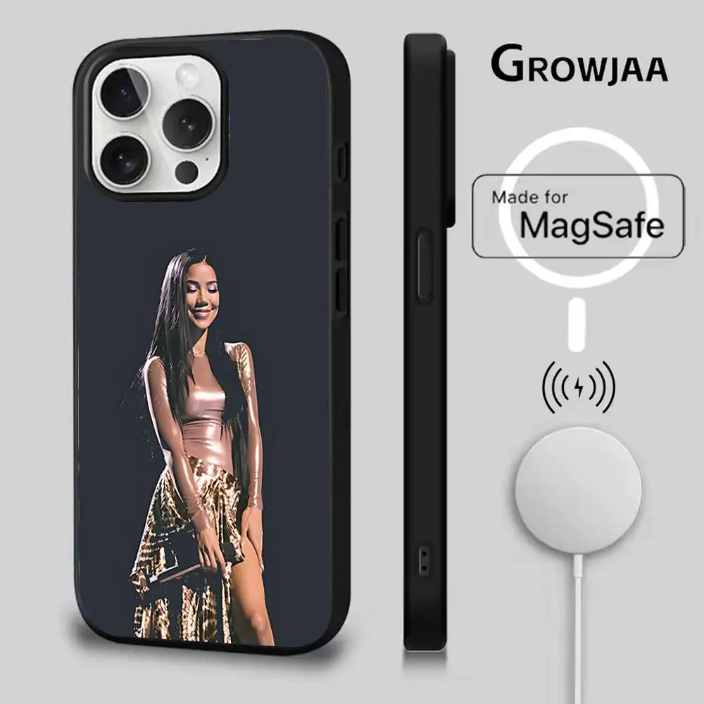 حافظة هاتف J-Jhene A-Aiko لهاتف iPhone 17,16,15,14,13,12,11,Pro,Max,Plus,Mini,SE4,E شحن لاسلكي مغناطيسي Magsafe
