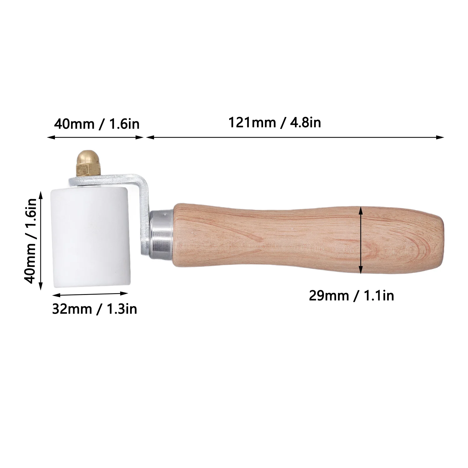 Cuscinetto a rulli levigante facile da impugnare rulli di cucitura a pressione resistenti alle alte Temperature a prova di usura per Film in tela cerata