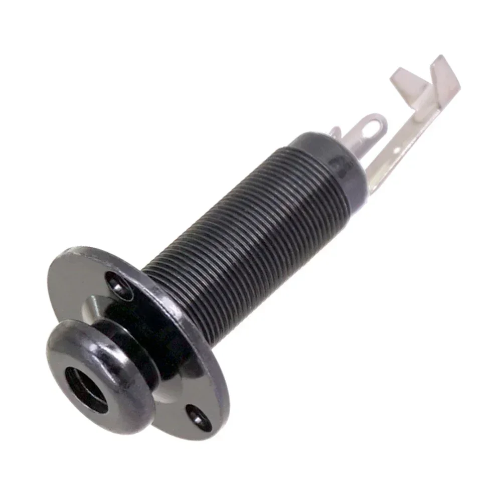 Acoustic Electric Guitar Stereo End Pin Jacks Socket Plug 6.35mm 1/4 Inch Pickup Output Jack Plug Socket Guitar Parts