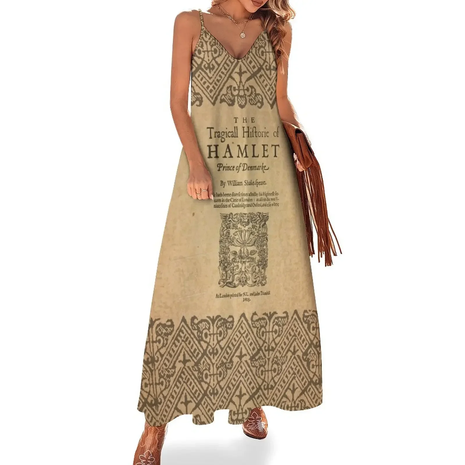 

Shakespeare, Hamlet 1603 Sleeveless Dress summer dress birthday dress