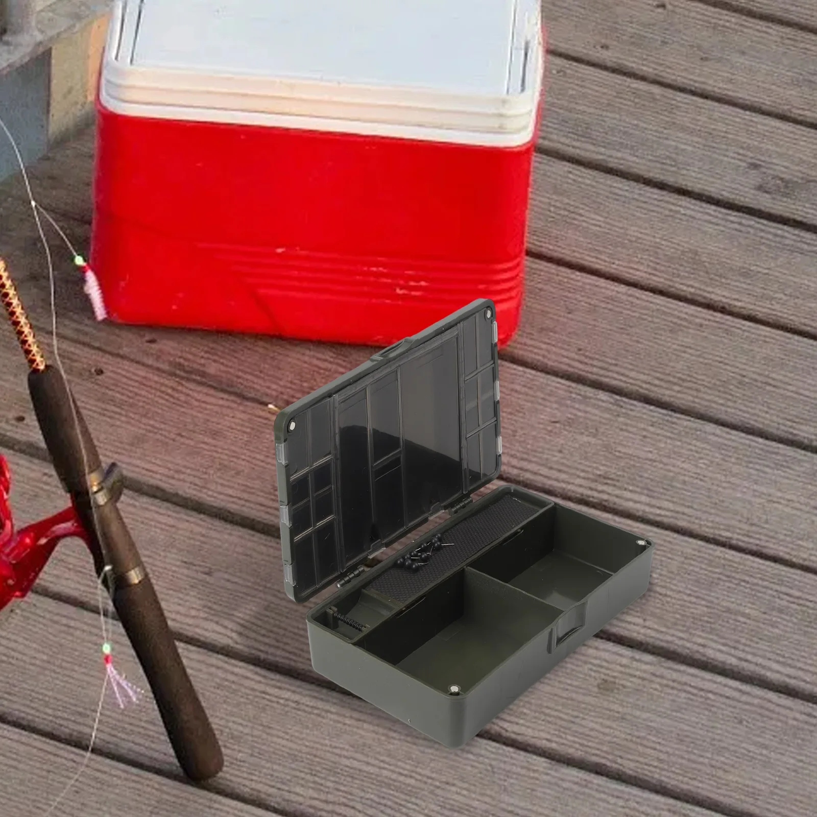 

Ящик для хранения рыболовных снастей, магнитный органайзер для инструментов, коробка для карповой рыбалки, многофункциональный контейнер для снастей