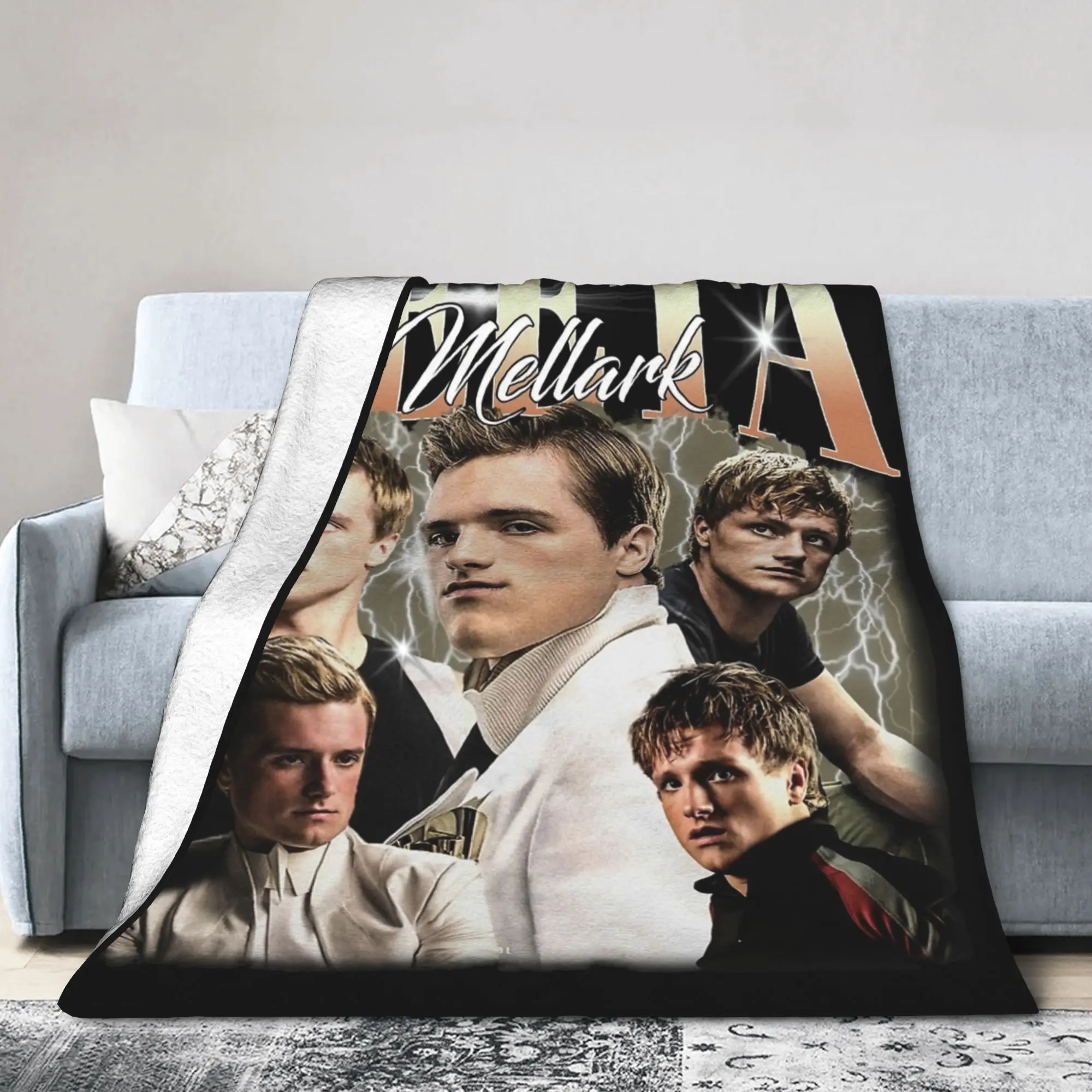 Peeta Mellark Limited Hunger Games Blanket Fleece Autumn/Winter  Multi-function Super Soft Throw Blankets for Sofa Bedroom Quilt