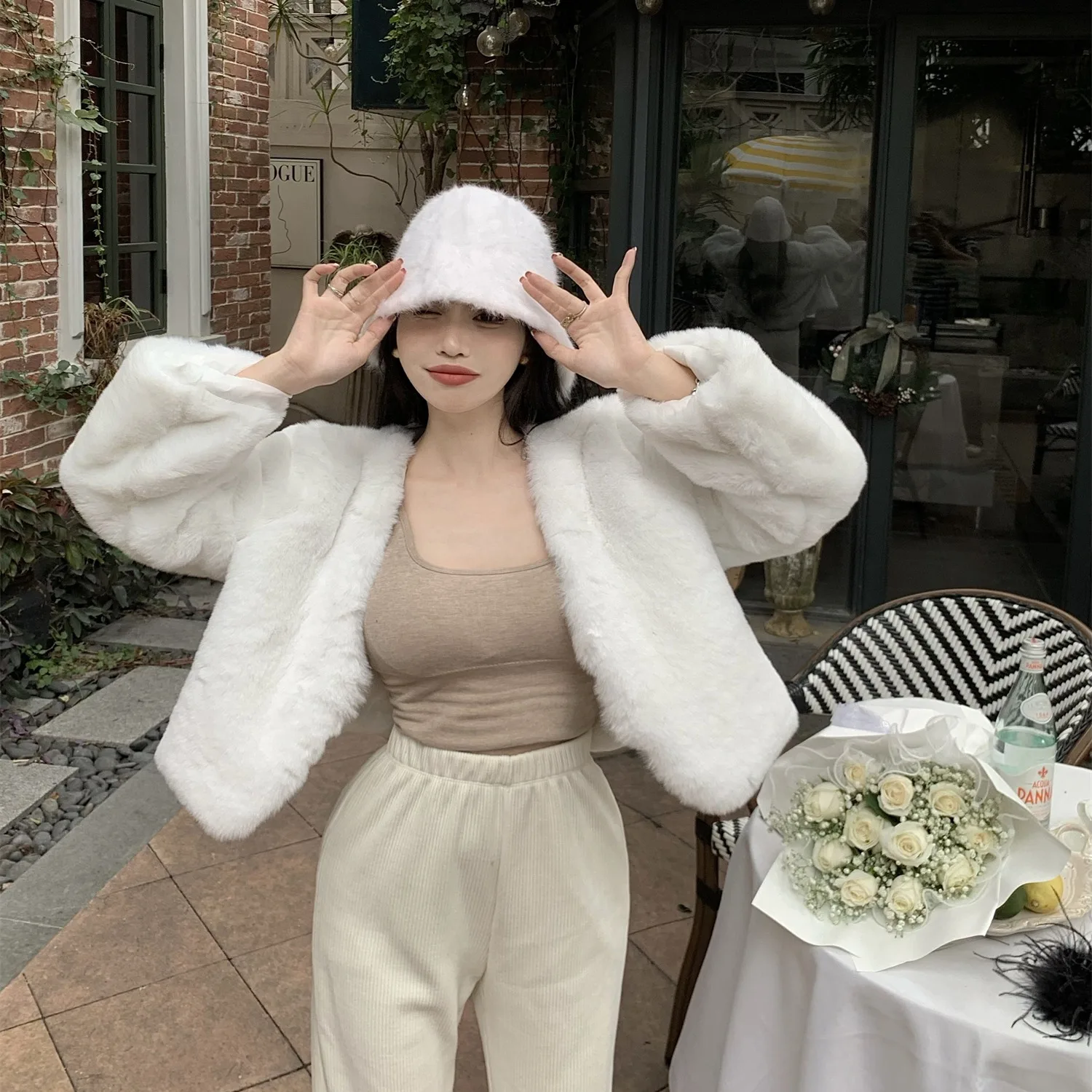 معطف نسائي من Faionable Thiened ort Plu فضفاض مناسب لخريف وشتاء جديد Sle النسخة الكورية يناسب الجميع... #2