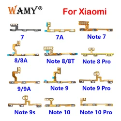 New Power ON OFF Volume Key Buttons Switch Flex Cable For Xiaomi Mi 10T Lite 10 Redmi 7 7A 8 8A 9 9A Note 7 8 8T 9 10 Pro 9s