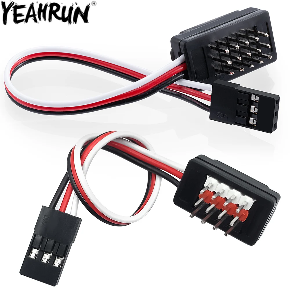 YEAHRUN JR Male Plug Cable Switch Panel System Turn On/Off Controller Module 1 TO 4, 1 TO 5 for RC Model Car Boat Parts