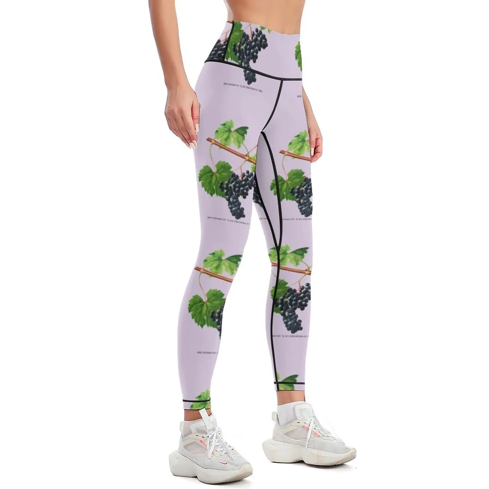 Vintage Grapes Leggings workout clothes for sport pants Tight fitting woman leggins push up woman Womens Leggings