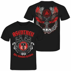 Walhalla Odin Thors Hammer Rune Vi king Loki.Tee shirt Men's 100% Cotton Casual T-shirts Loose Top Size S-3XL